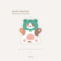 Image 4 of Frog Hat (3 vers.) Acrylic Keychain 