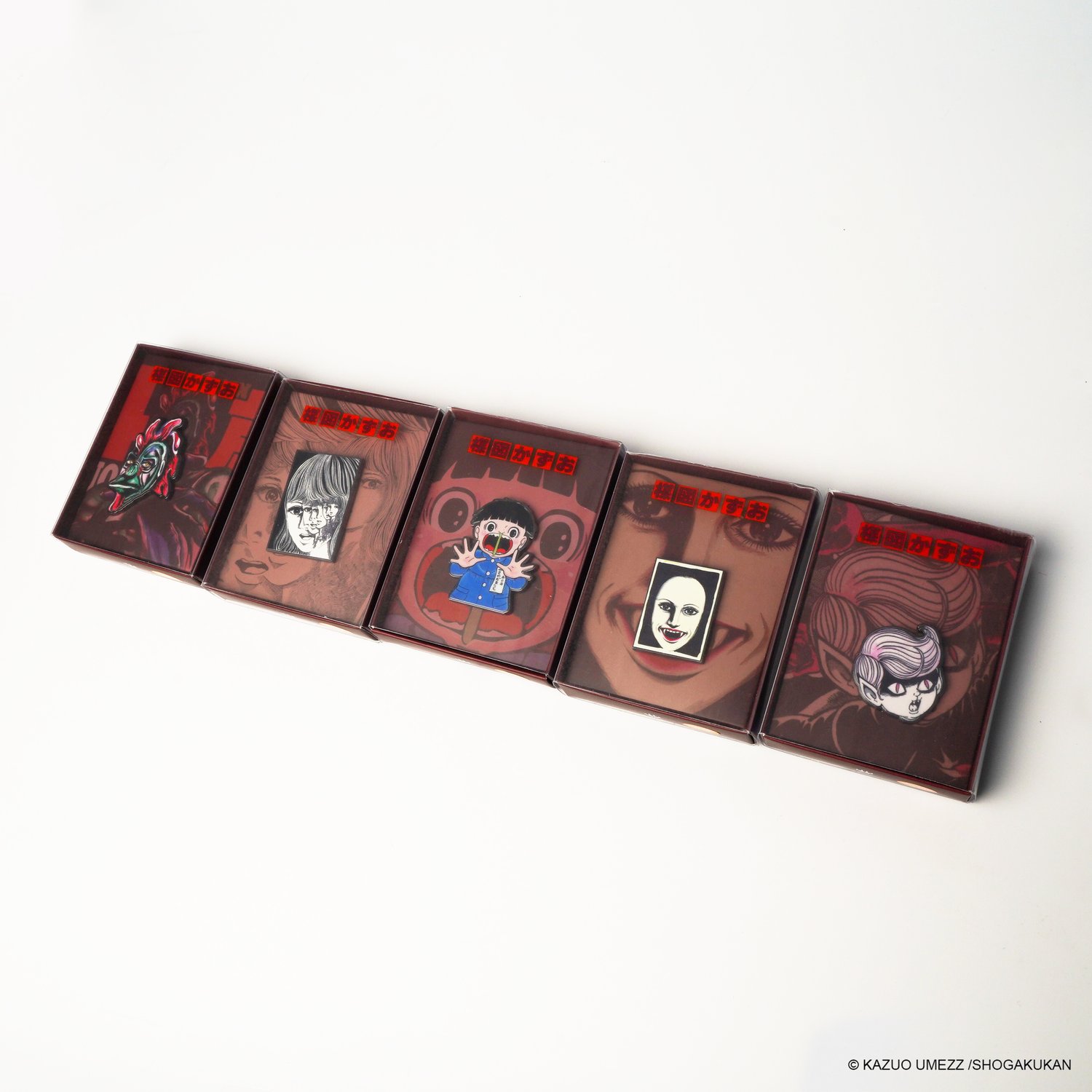 Image of KAZUO UMEZZ COLLECTORS ENAMEL PIN SET SERIES ONE