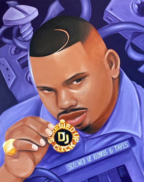 Image of Dj Screw The Originator (Acrylic Painting)