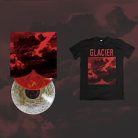 Image 1 of Glacier 'A Distant, Violent Shudder' 12" LP & Shirt Bundle