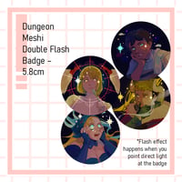 Image 2 of [Pre-order] Dungeon Meshi Double flash Badge 