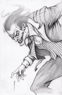 JOKER ORIGINAL PENCIL ART SIGNED