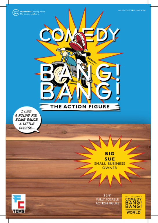 **IN STOCK 9/12: ** Comedy Bang! Bang! Series 1 Big Sue (Lauren Lapkus) Action Figure by FC Toys! 