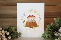 Image 3 of Thinking of You Mushroom - Greeting Card