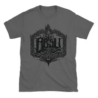 Image 1 of ABSU - ALTERNATE PELAGIC LOGO l T-SHIRT (BLACK PRINT) GREY CHARCOAL