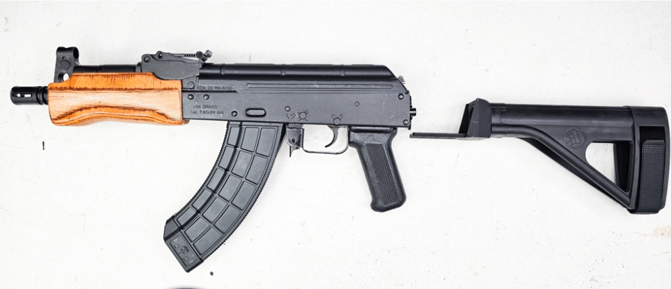 AK 47 Pistol-Mini Draco W/ Brace For Sale | Guns Buyer USA