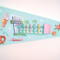 Image 6 of Holiday at the Shore pennant (wood plaque)