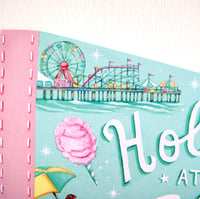 Image 2 of Holiday at the Shore pennant (wood plaque)