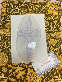 Image 1 of Celtic Cross Acetate by Rollo 6” Tattoo Stencil Design flash Mike Malone