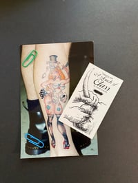 Image 1 of Kandi Everett lot: Tattoo Photographs Pinup and Business Card- Vintage History