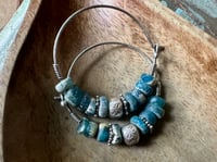 Image 16 of Gipsy Caravan. Ancient NIla glass and Sterling Silver earrings/ n386