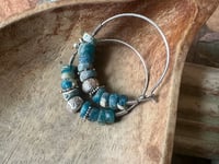 Image 19 of Gipsy Caravan. Ancient NIla glass and Sterling Silver earrings/ n386