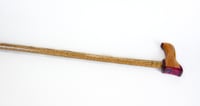 Image 13 of Wooden Cane Walking Stick, Exotic Wood Purple Heart and Oak, Solid Cane 37 inches Elegant Cane