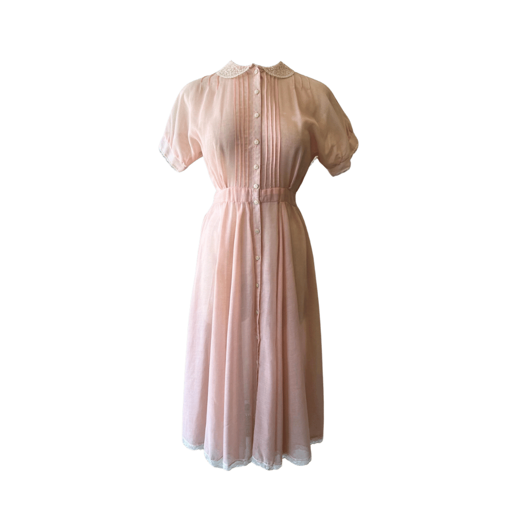 Image of 1970’s GUNNE SAX DRESS WITH PETER PAN COLLAR