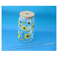 Image 2 of Sunflower Glass Cup