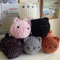 Image 1 of Crochet Loaf Cat Amigurumi Plush