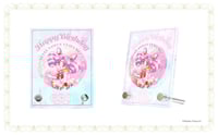 Image 1 of Super Sailor Chibi Moon Birthday Tin Badge & Stand Set