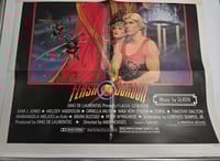 Image 3 of Melody Anderson Signed Rare1980 Flash Gordon Original Vintage Poster Folded 27 x 41