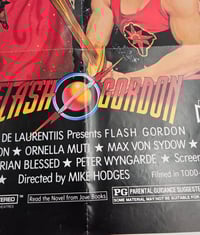 Image 4 of Melody Anderson Signed Rare1980 Flash Gordon Original Vintage Poster Folded 27 x 41