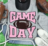 Pink Game Day Patch Sweatshirt
