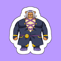 Big Bear Abbacchio sticker