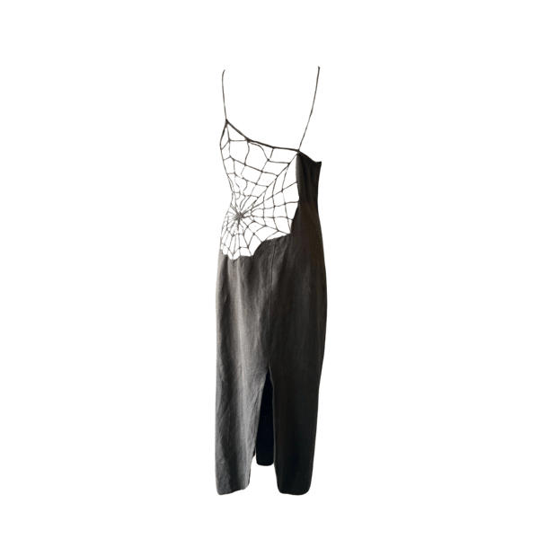 Image of PALOMA WOOL "MALEEK" SPIDERWEB LINEN DRESS