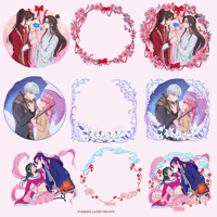 Image 2 of Standees of Pin artworks: ASOA, JinxMao, Hualian