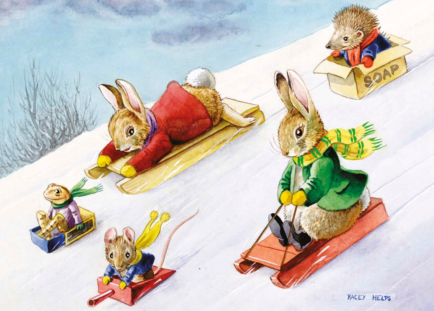 Image of Tobogganing Card