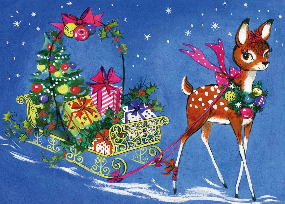 Image of Fawn Christmas Card
