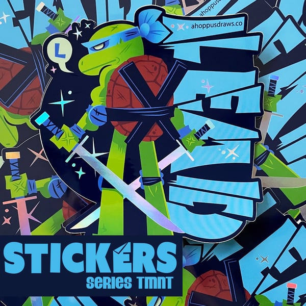 Image of 5" STICKERS Series TMNT: Lead Turtle Bro