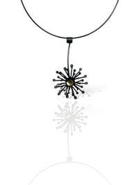 Image 2 of Black Flower Pendant 