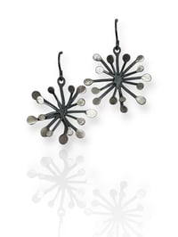 Flower Earrings oxidized