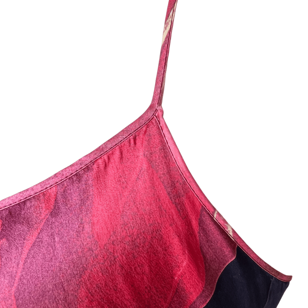 Image of ROBERTO CAVALLI SILK ROSE DRESS