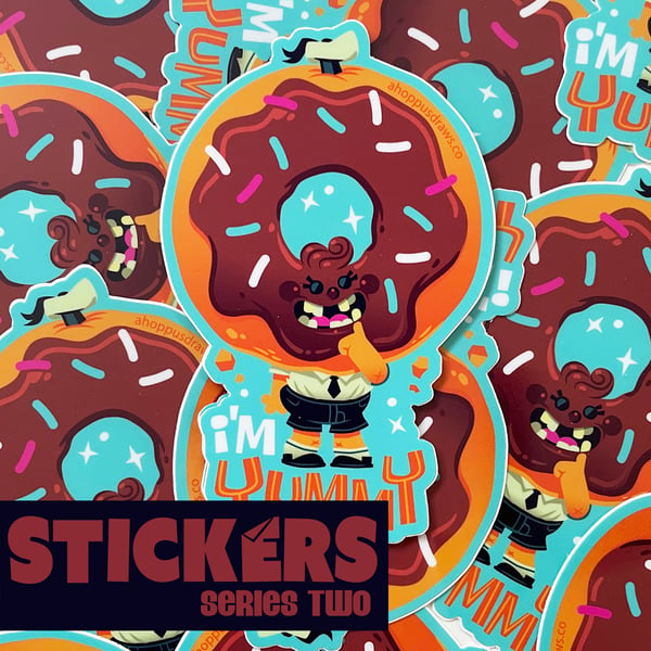 Image of 5" STICKERS Series Two: Yummy Donut