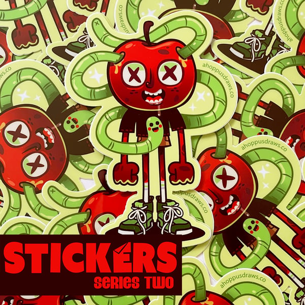 Image of 5" STICKERS Series Two: Worm Food