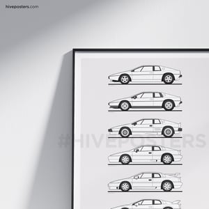 Lotus Esprit Generations Evolution Poster