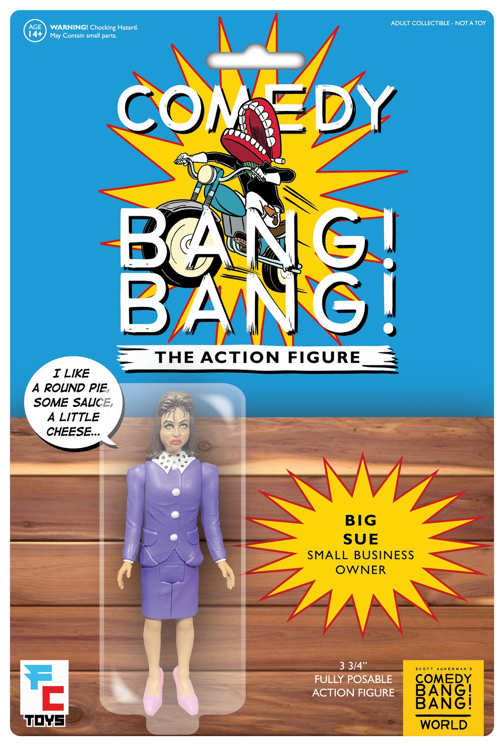 IN STOCK 9/12: Comedy Bang Bang's Big Sue & Sprague The Whisperer Set of 2 FC Toys Figures