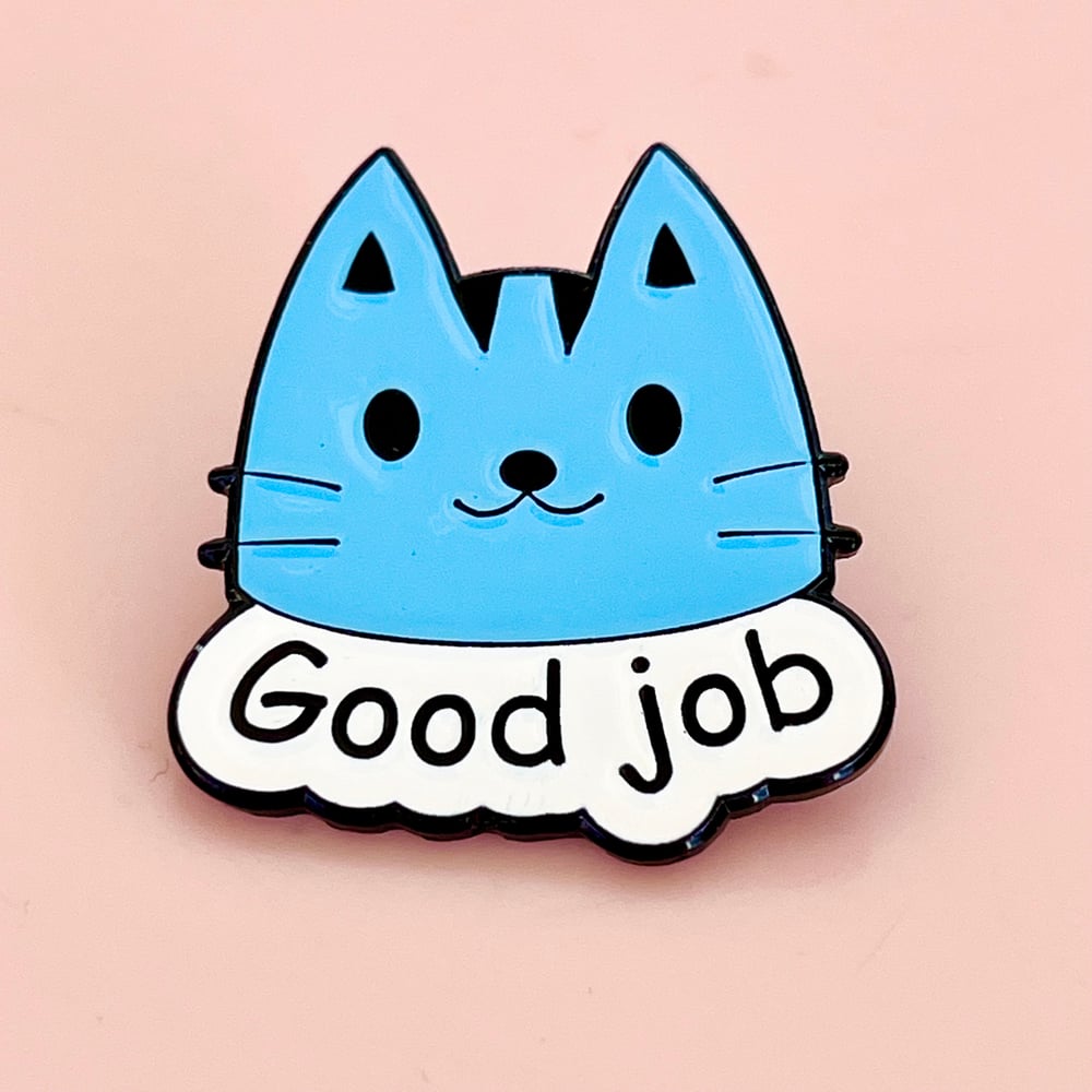 Image of Good Job Cat Pin