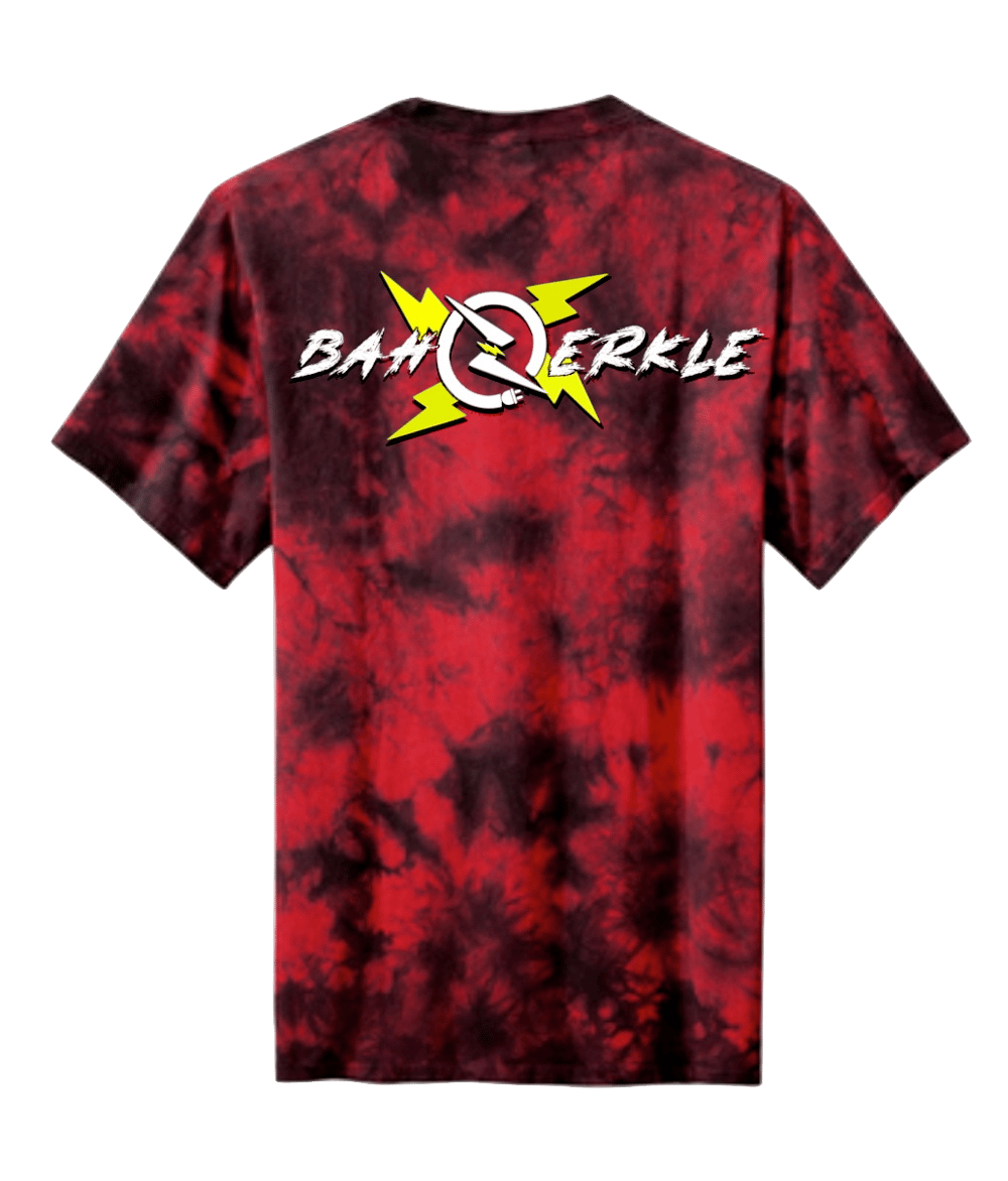 Electric Red Tie Dye Tee