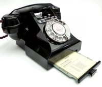 Image 3 of VOIP Ready GPO 328 Bell On / Bell Off Bakelite Telephone