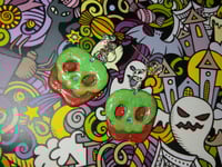Rotten apple earrings