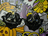 Image 2 of Spider or bat earrings 