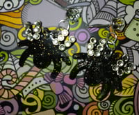 Image 1 of Spider or bat earrings 
