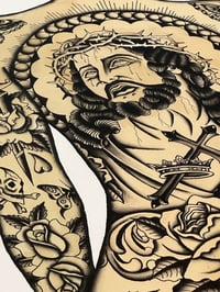 Image 2 of Jesus Backpiece Giclée Print