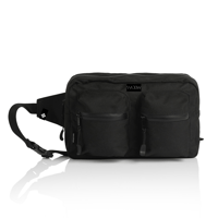 USD SHADOW - DOUBLE WAIST BAG - BLACK