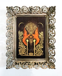 Very Witching hour in gold filigree frame 