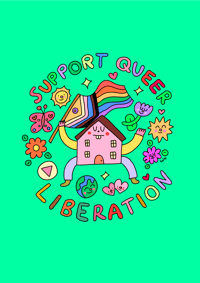 Image 1 of ‘Support Queer Liberation’ Print