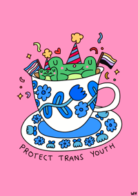 Image 1 of ‘Protect Trans Youth’ Print 