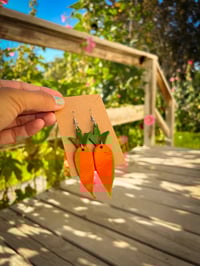 Image 1 of Growing Roots - Leather Earrings 