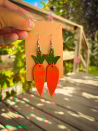 Image 2 of Growing Roots - Leather Earrings 